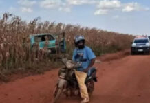 Motorista morre ao capotar o carro na estrada vicinal